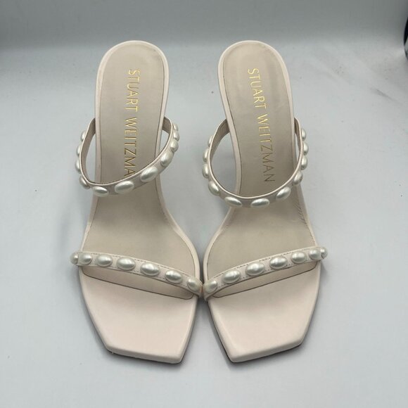 Stuart Weitzman Shoes - Stuart Weitzman Aleena Pearlita 100 High Heel Sandals